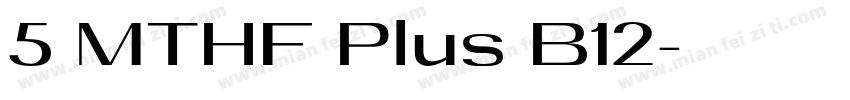 5 MTHF Plus B12字体转换